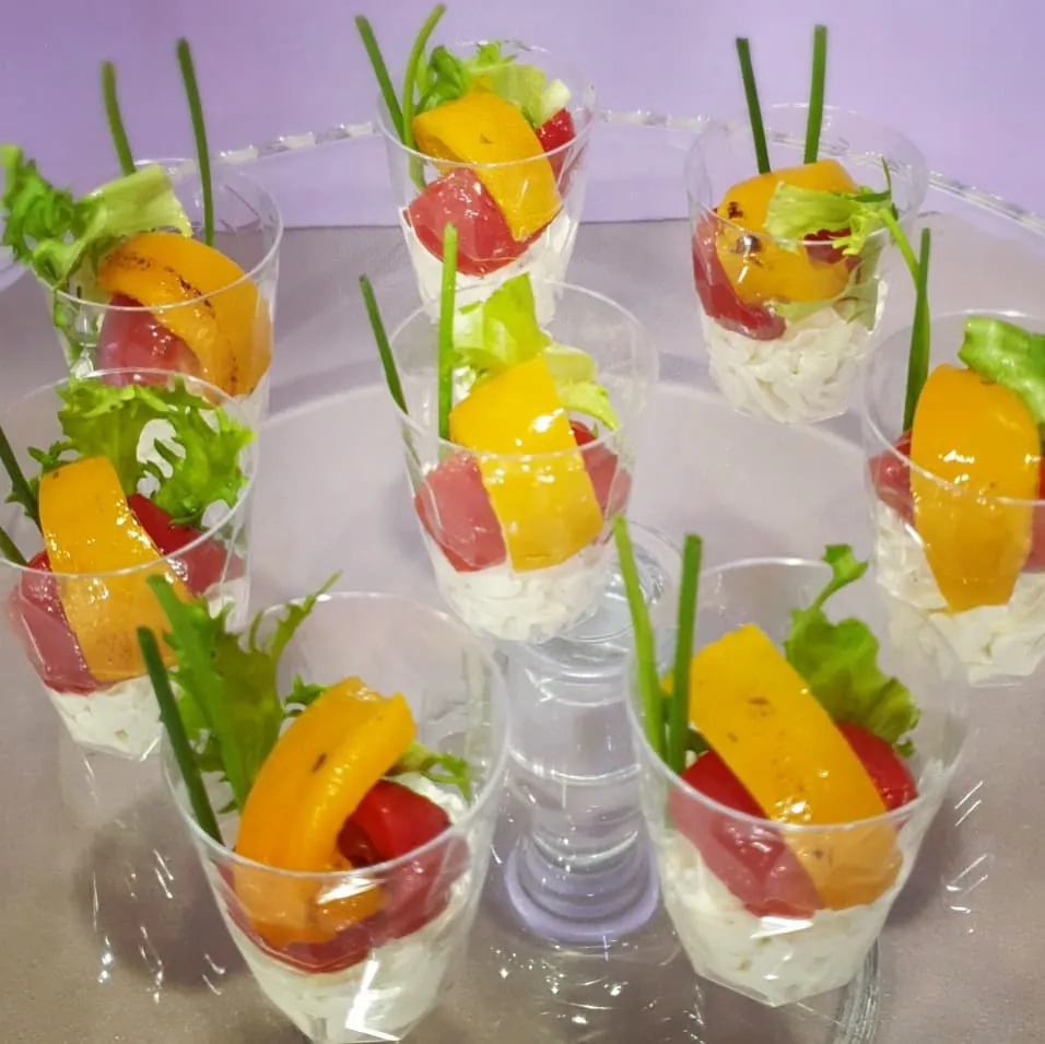 Bicchierini salati per buffet